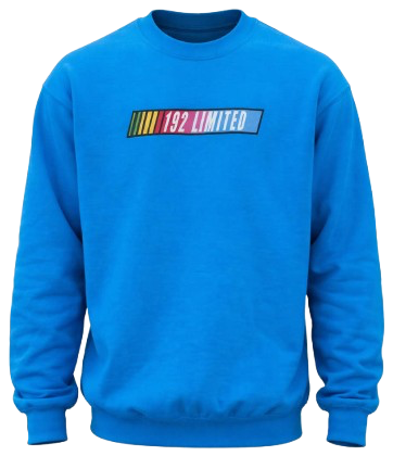 192 Limited racing-bar crewneck in blue