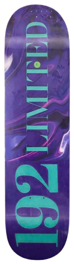 192 Limited Violet Haze deck — purple swirl with teal text
